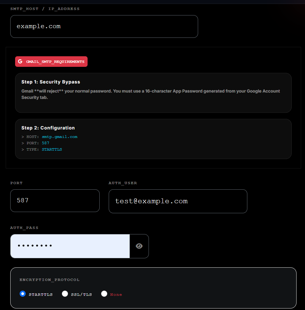 Firetip Identity Setup
